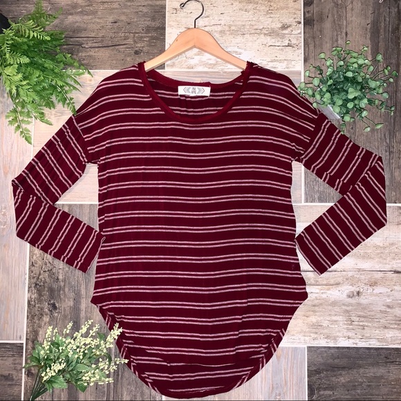 Pink Rose Tops - 🌸Pink Rose Striped Long Sleeve